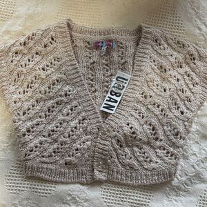 Urban Outfitters Women's Tan Knit Cardigan